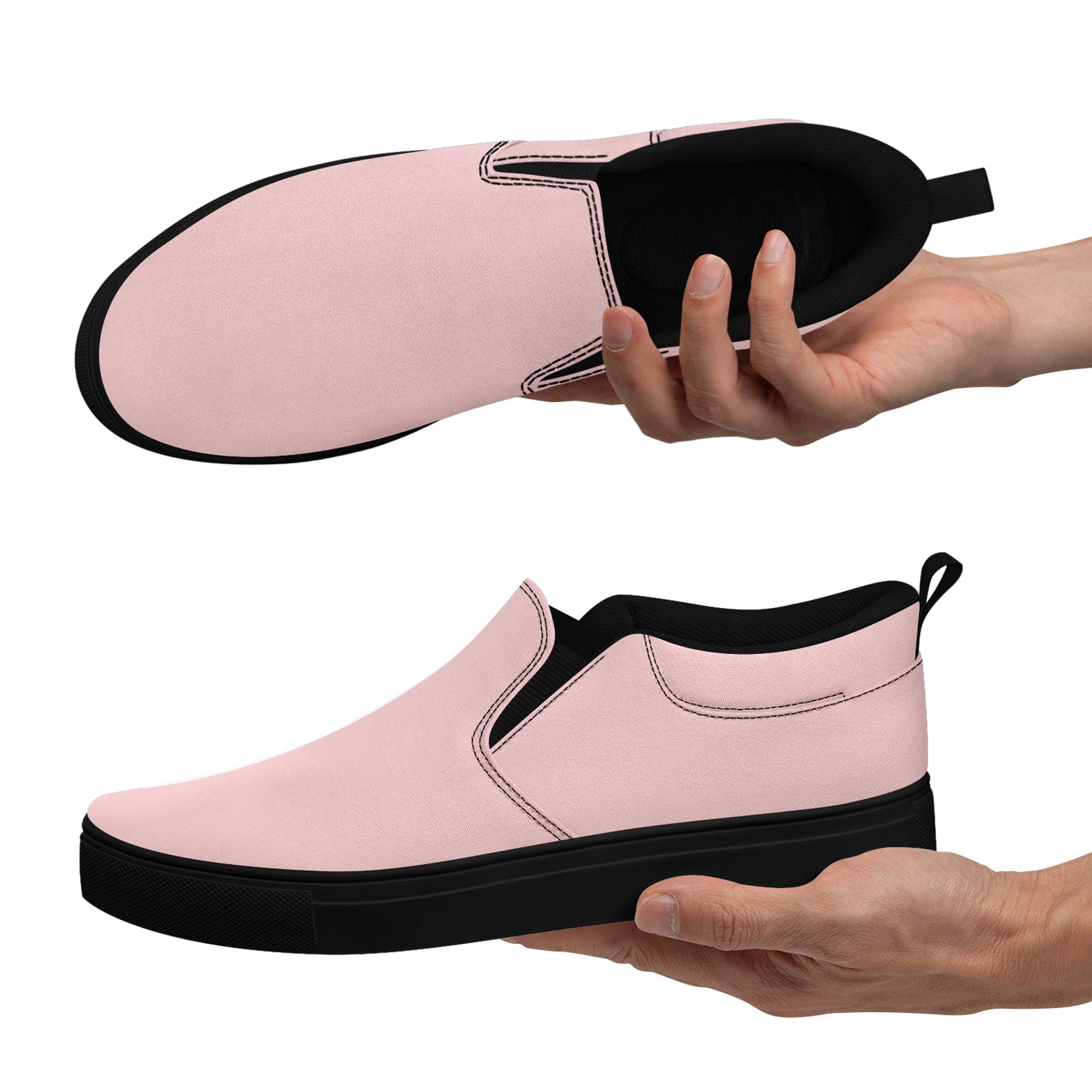 Custom Personalized Slip-On Canvas Sneakers for Men & Women - Comfortable Handmade Shoes FN071 E028030 - Perfect for Casual Wear, Street Fashion & Everyday Comfort
