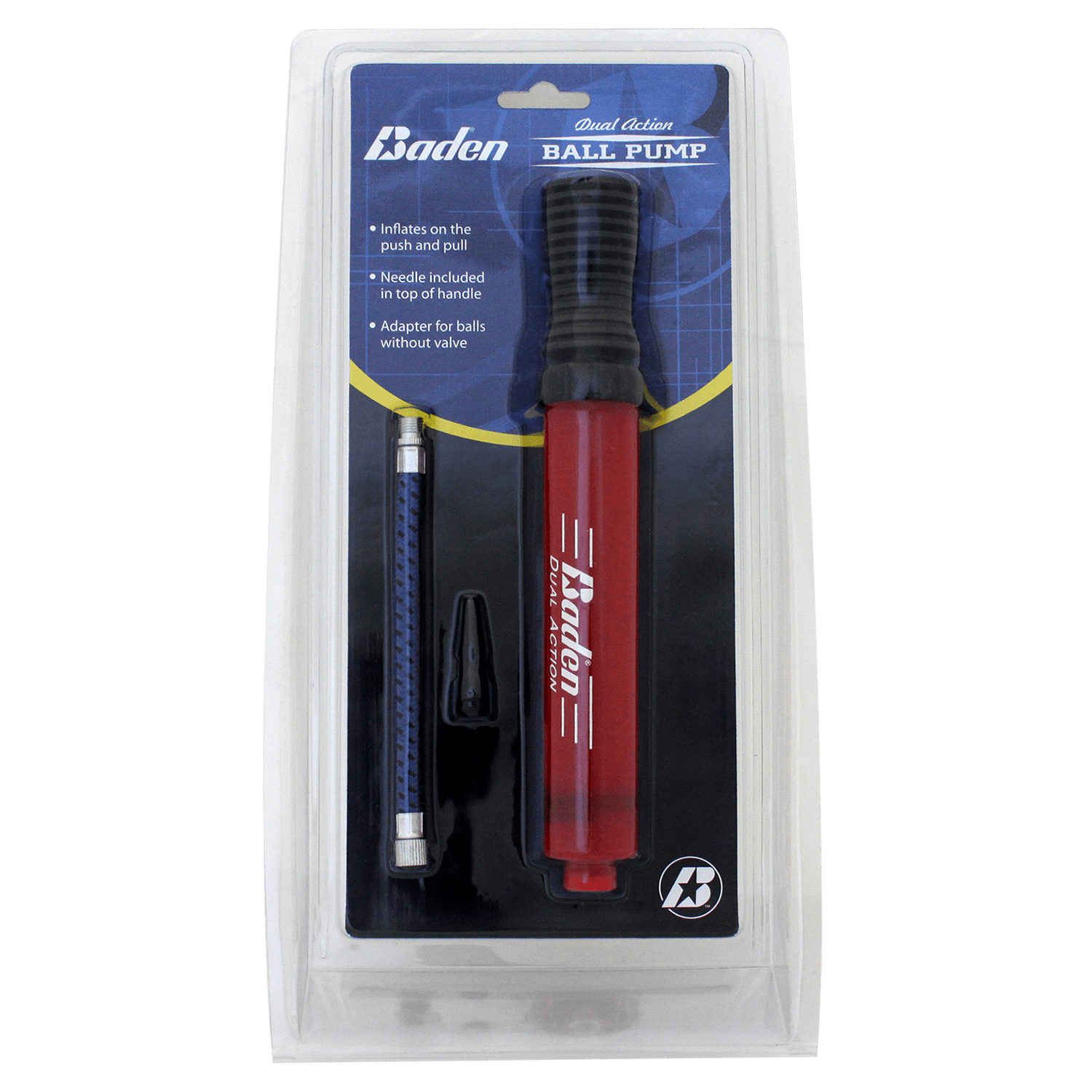 Dual Action Ball Pump - High Pressure Hand Pump for Basketball, Soccer, Volleyball & Exercise Balls - Perfect for Home, Gym & Sports Equipment Maintenance