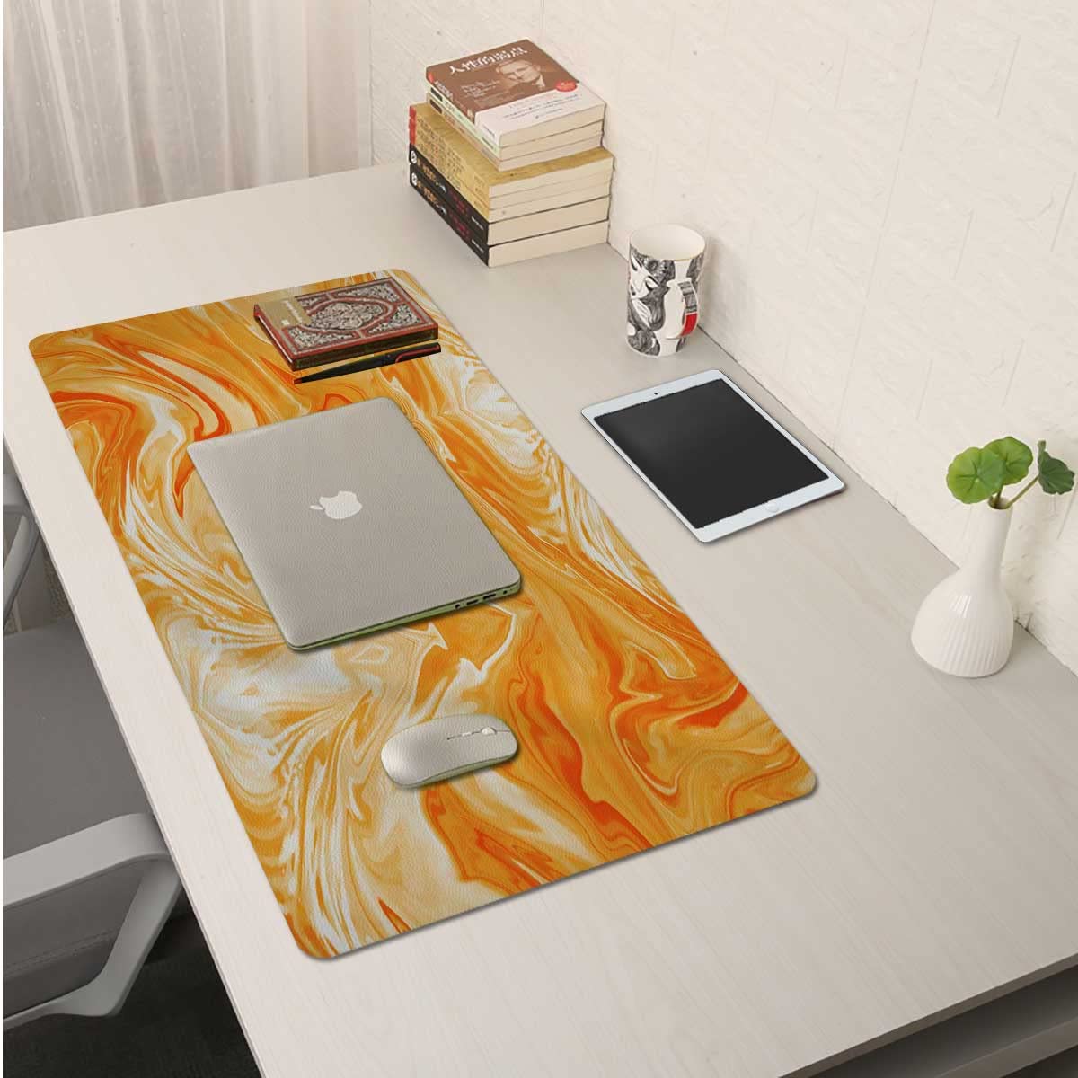 Premium PU Leather Dual-Sided Desk Mat - 35
