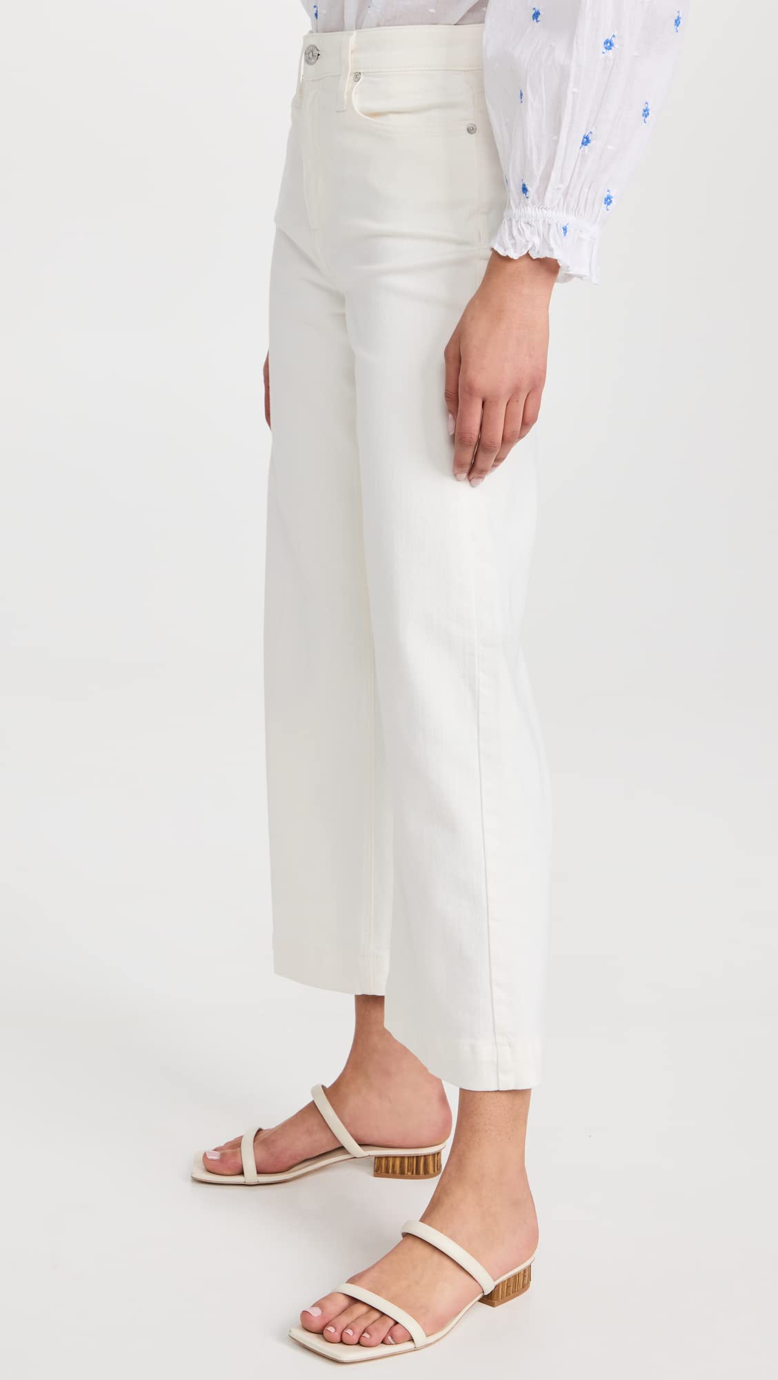 PAIGE Women's Anessa High-Rise Wide Leg Jeans - Stretch Denim Pants for Casual & Office Wear | Perfect for Everyday Comfort & Style