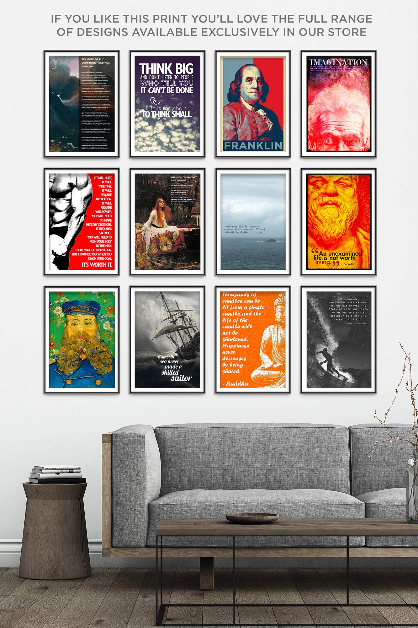 Rudyard Kipling Poem Print - The Gods of The Copybook Headings - Heaven & Hell Art Photo Poster - 15x10 Inch Wall Decor - Perfect Gift for Poetry Lovers & Literary Enthusiasts - Ideal for Home, Office, or Classroom Decoration