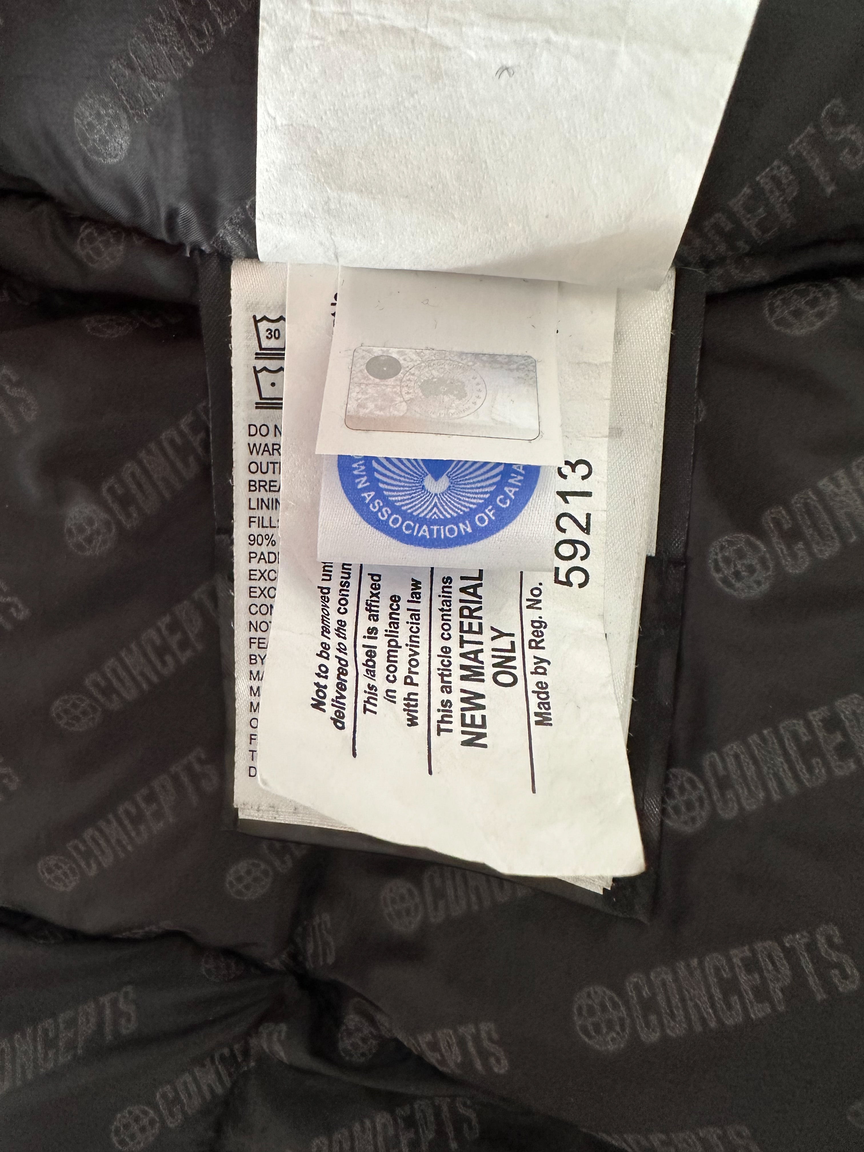 Canada Goose Concepts Black Reflective Patches Denim Jacket - Waterproof Winter Coat for Men & Women - Perfect for Urban Commuting, Outdoor Adventures & Cold Weather Fashion