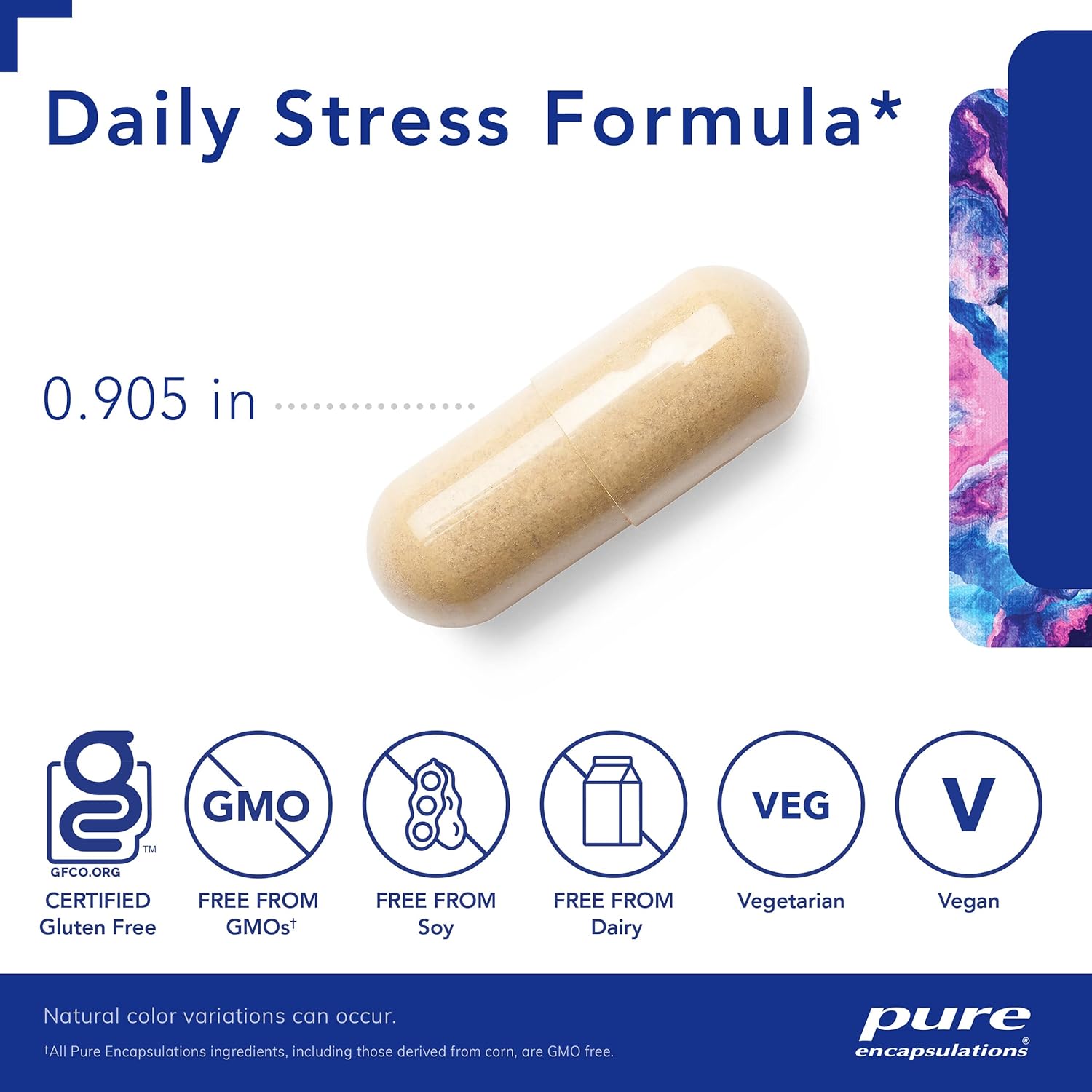 Pure Encapsulations Daily Stress Formula Supplement - Natural Stress Relief & Mood Support for Adults - Perfect for Work, Travel & Daily Life