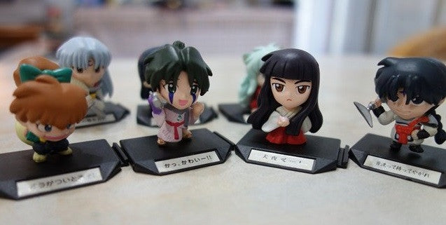 Bandai Inuyasha Gashapon Series 7 Mini Action Figure Set - 7-Piece Collectible Anime Character Figures for Display & Trading | Perfect for Anime Fans, Collectors & Gift Giving