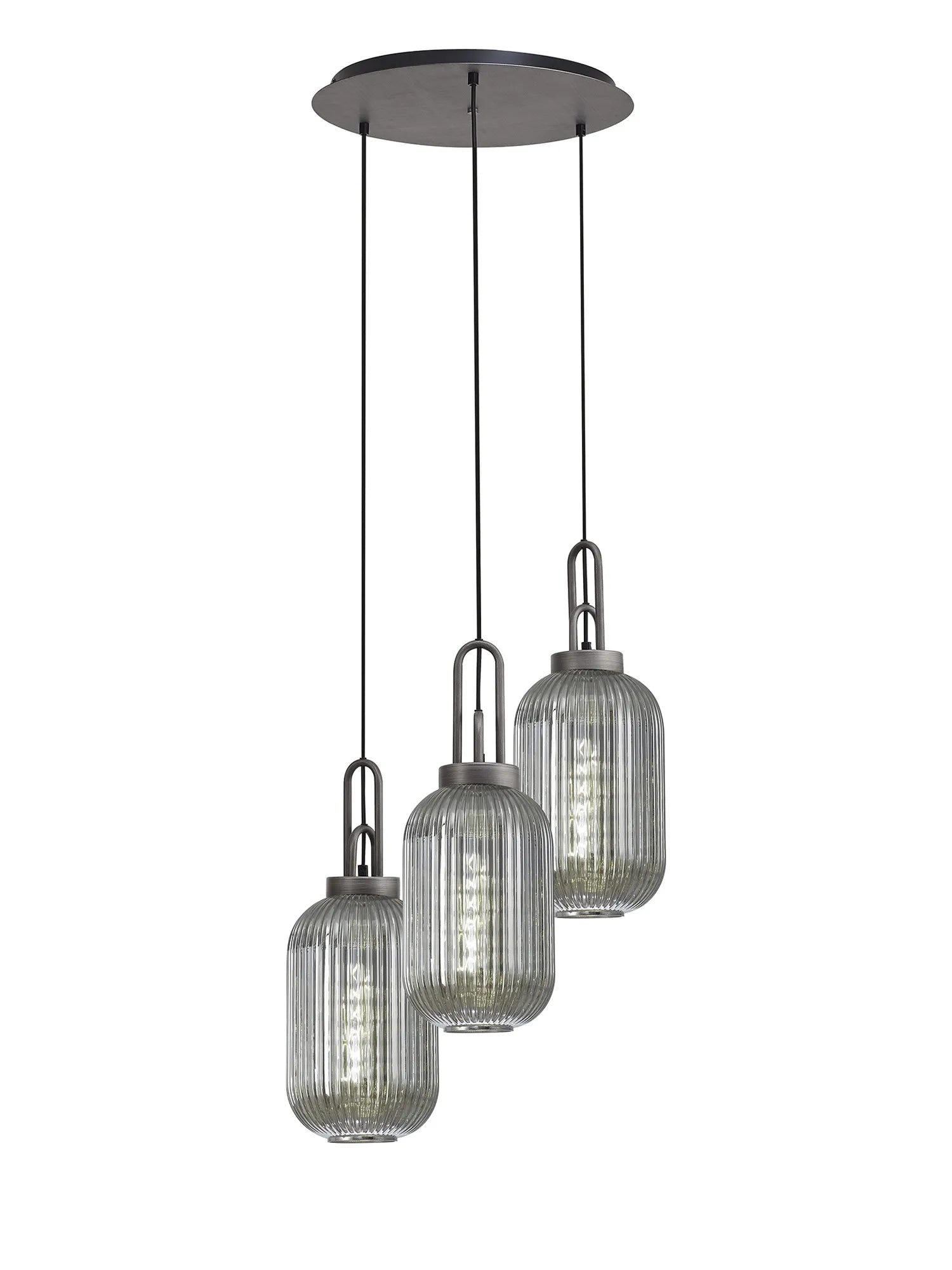 Stylish Cadiz 3-Light Cluster Pendant - Modern Ceiling Lighting Fixture for Dining Room, Kitchen Island & Living Room Decor