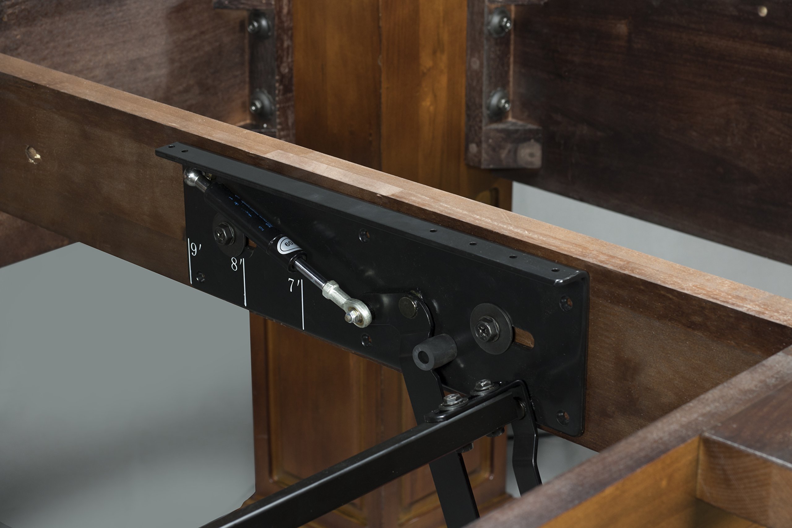 Hidden Cue Rack for Pool Tables - Fits 7', 8', 9' Billiard Tables | Under Table Storage Solution for Home Game Rooms & Bars