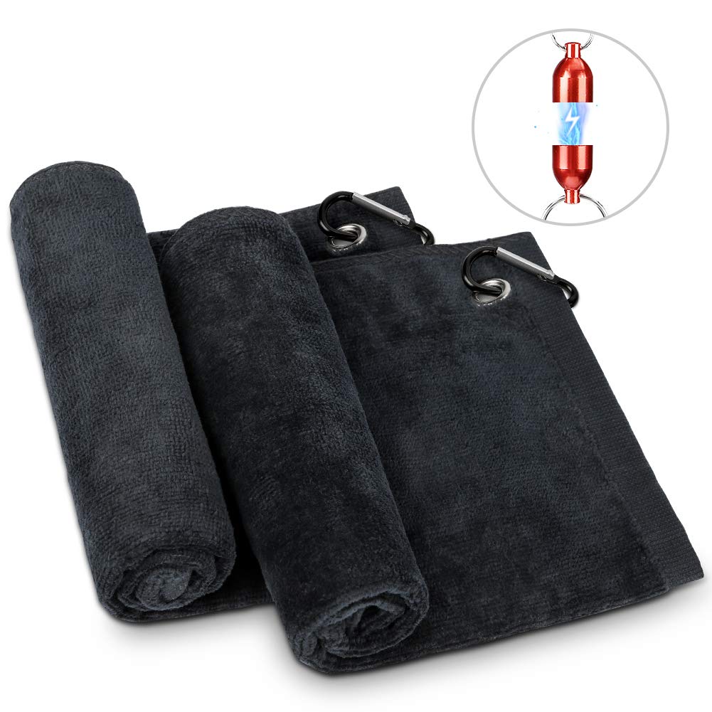 Premium Microfiber Golf Towels (2 Pack) - 16