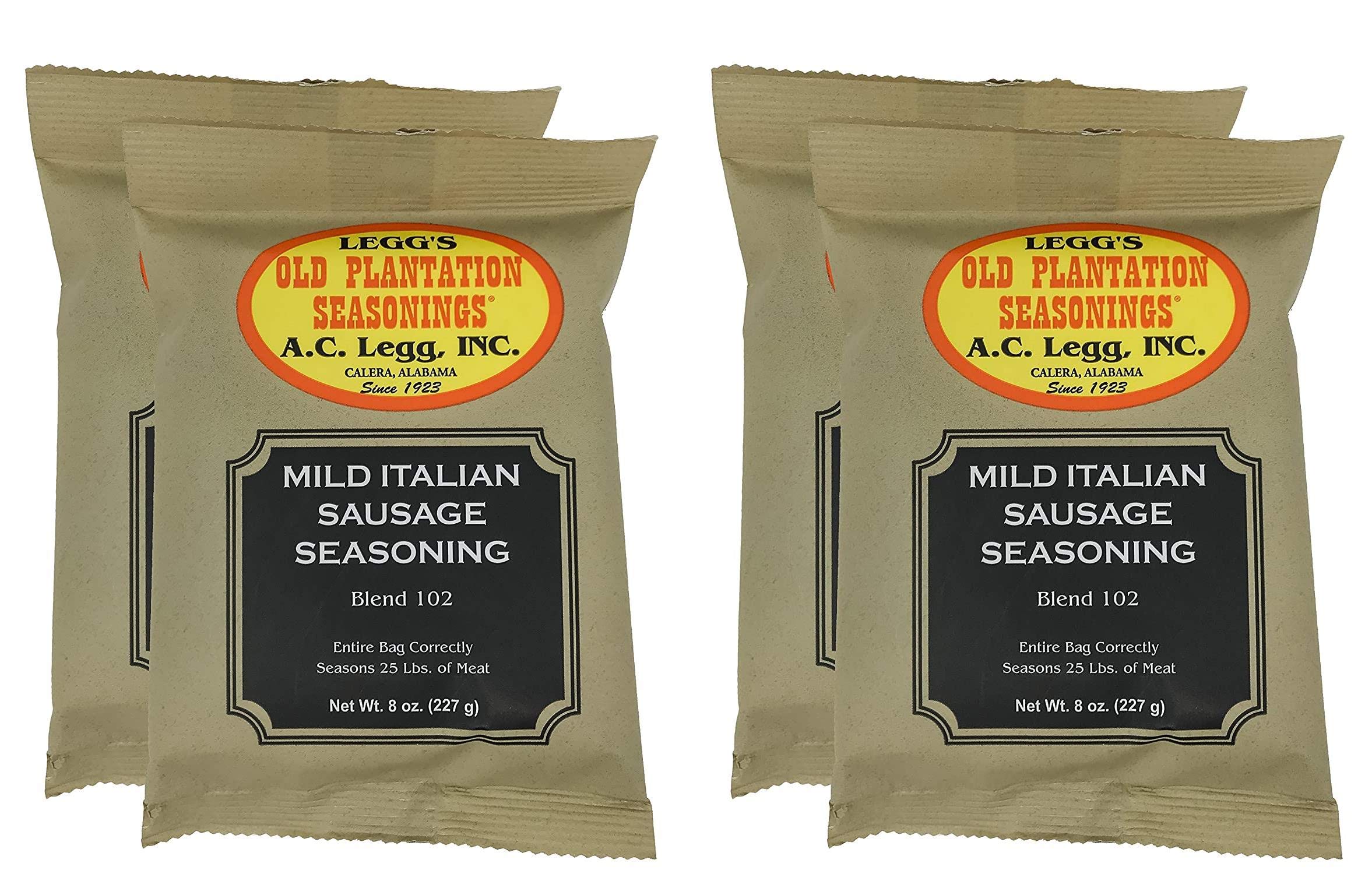A.C. Legg's Mild Italian Sausage Seasoning - 2 Pack (8 oz Each) | Authentic Italian Flavor for Homemade Sausage, Pizza & Pasta Dishes