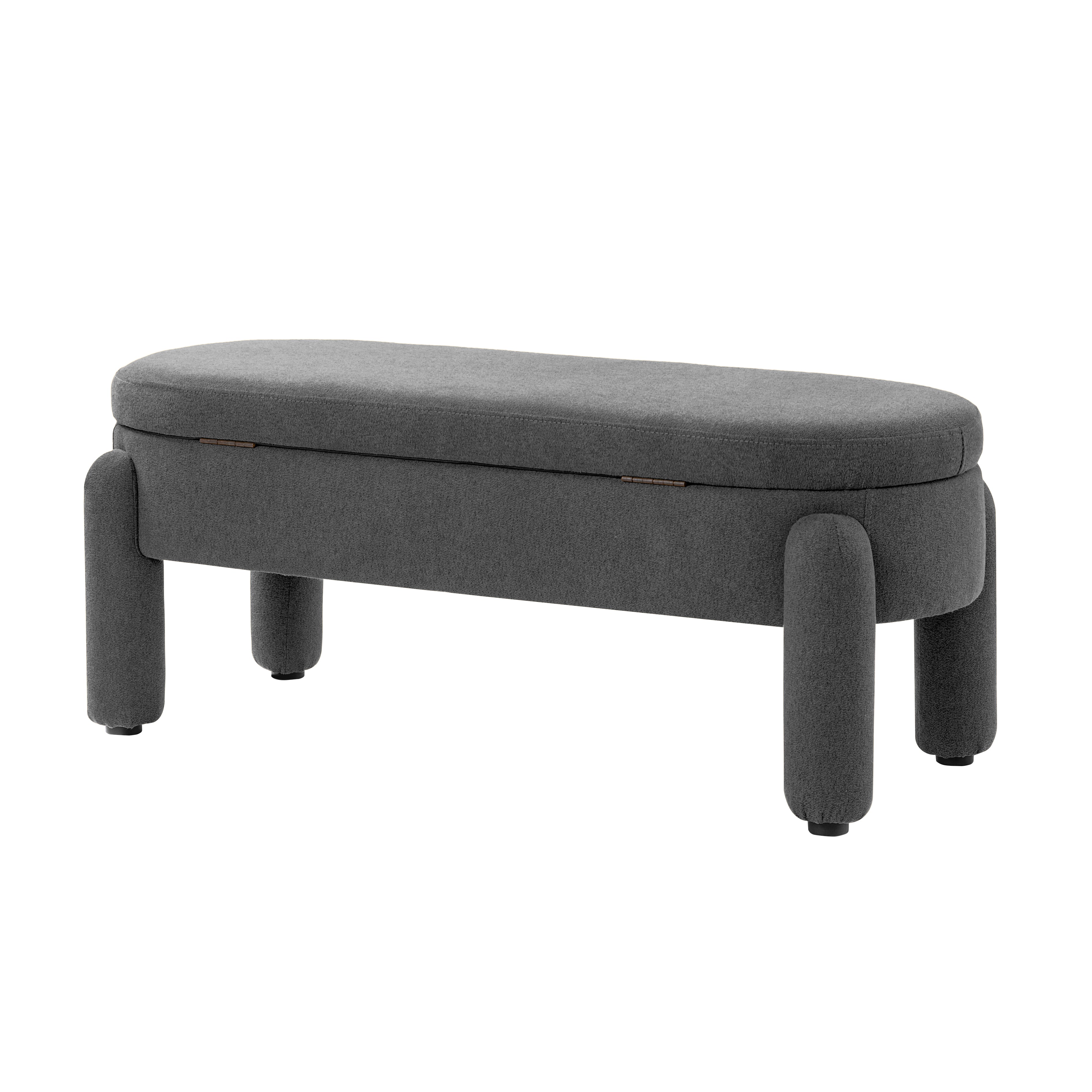 Flavio Storage Bench with Waterproof Fabric - Stylish Entryway Seat & Shoe Storage Organizer for Living Room, Bedroom, or Mudroom