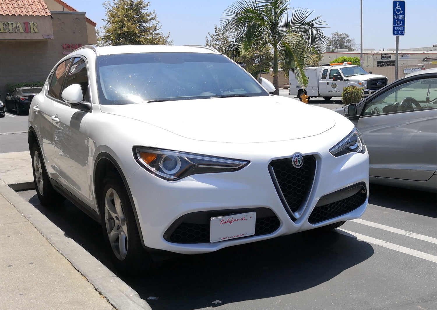 Alfa Romeo Stelvio Front Bumper Tow Hook License Plate Mount Bracket (2018-2024) - No Drill Installation for Custom Car Styling & Off-Road Adventures