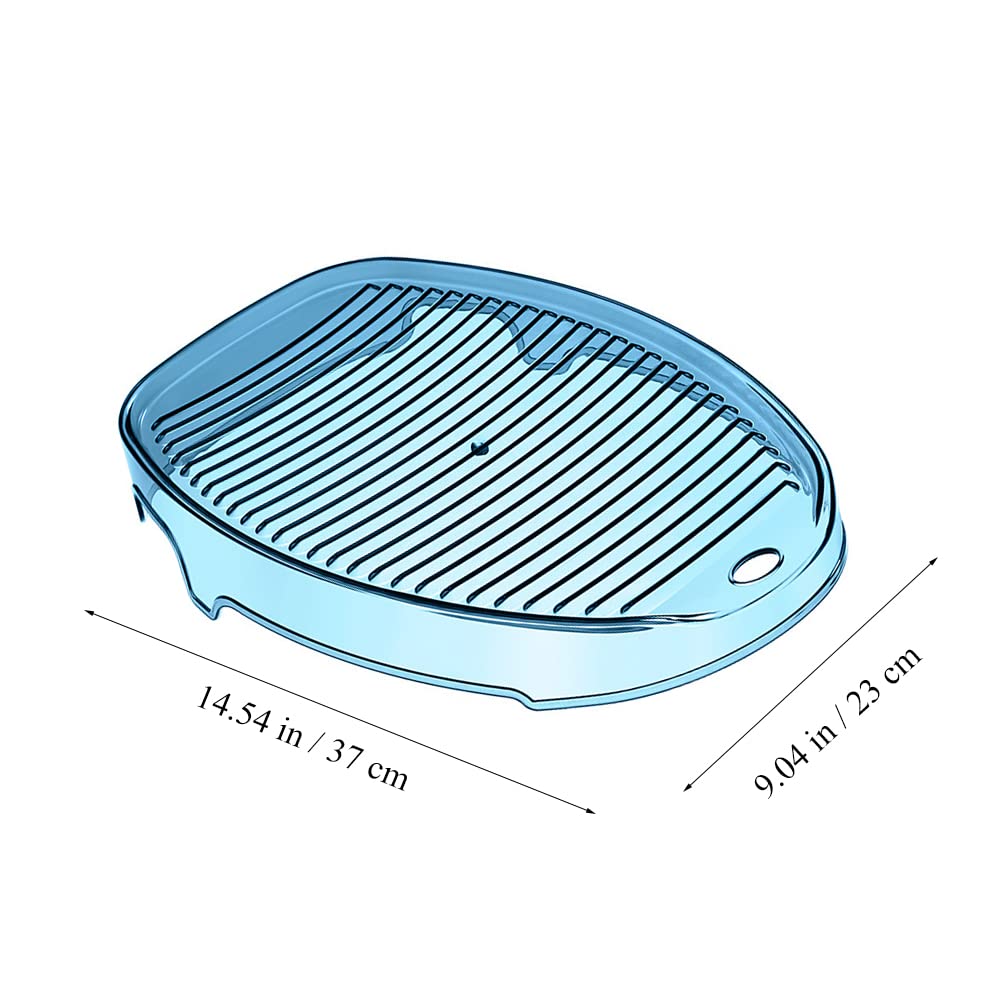 Operitacx Blue PET Washboard - Portable Clothes Washing Board for Laundry, Camping & Travel - Durable Plastic Scrubber for Hand Washing Clothes - Perfect for Small Spaces, Apartments & Outdoor Use