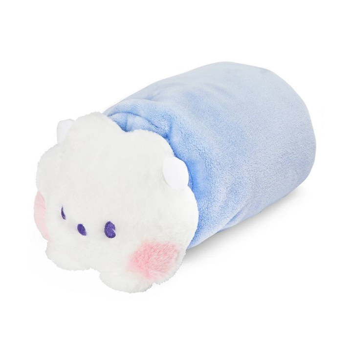 BT21 Mini Cushion Blanket - Soft Plush RJ Character Throw Blanket for Bed, Sofa & Travel | Kawaii BTS Merch Gift for Fans