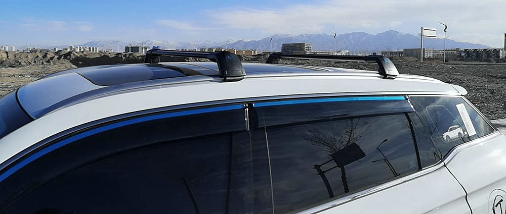 FTAPACCE 2PCS Lockable Black Crossbar Roof Rack for 2022-2025 Mitsubishi Outlander - Heavy Duty Luggage Carrier, Cargo Rail System for Camping, Road Trips & Outdoor Adventures