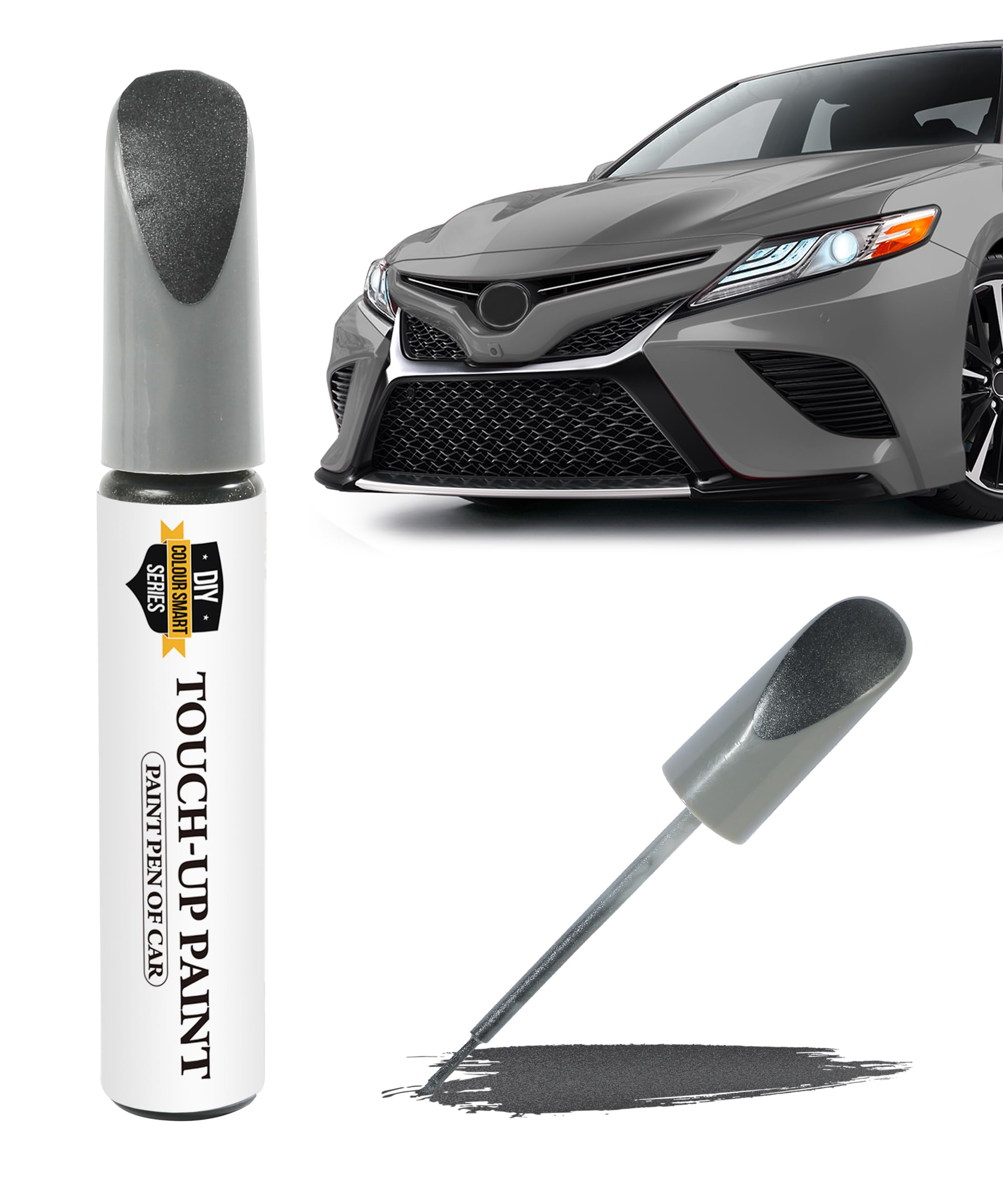 Car Paint Scratch Repair Kit - Touch Up Paint Pen for Cars, Auto Scratch Remover & Eraser (Gray) | Perfect for DIY Car Scratch Fix, Small Dents & Paint Chip Repair | Ideal for Sedans, SUVs & Trucks