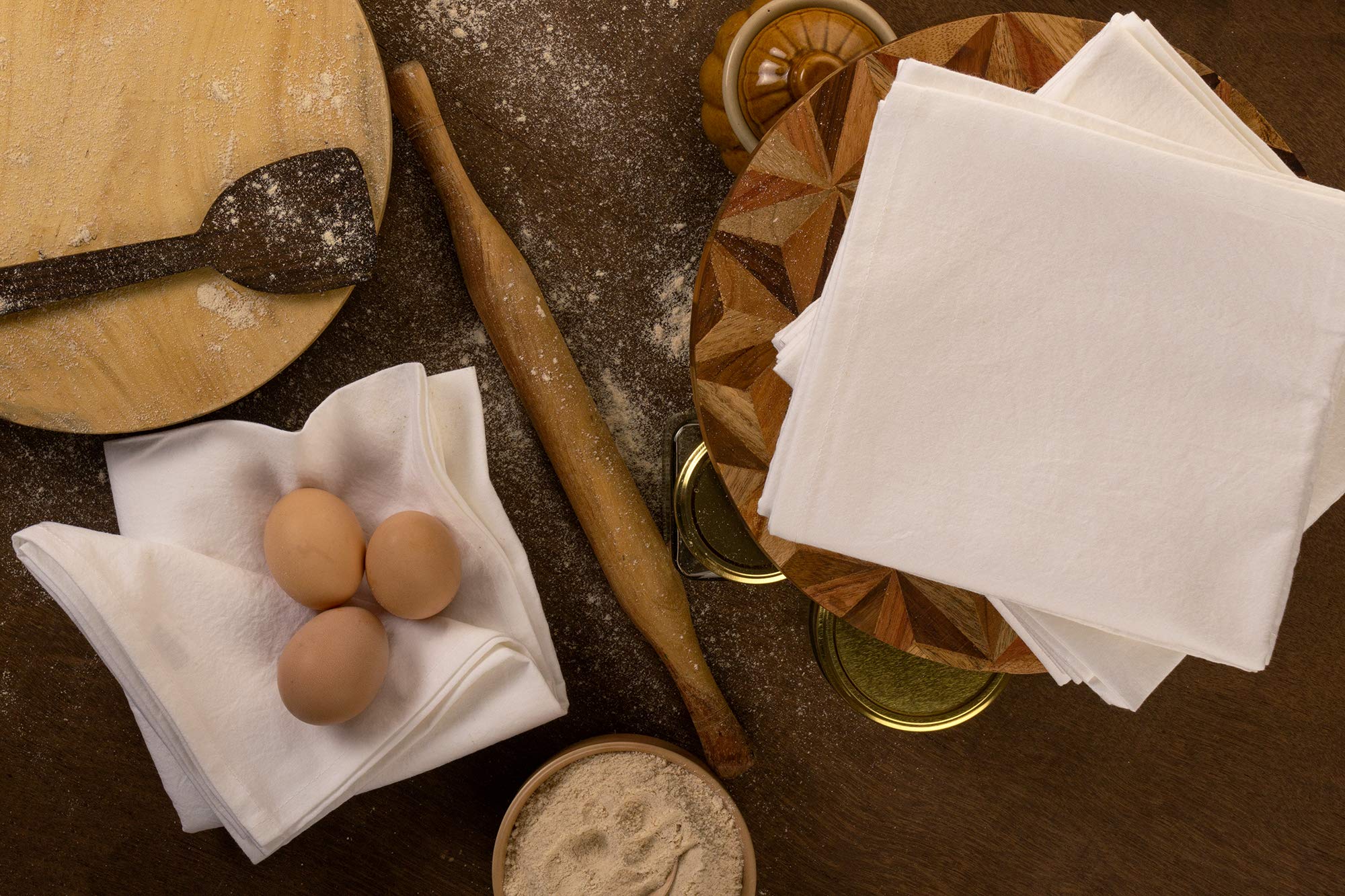 Premium 100% Cotton Flour Sack Dish Towels (27