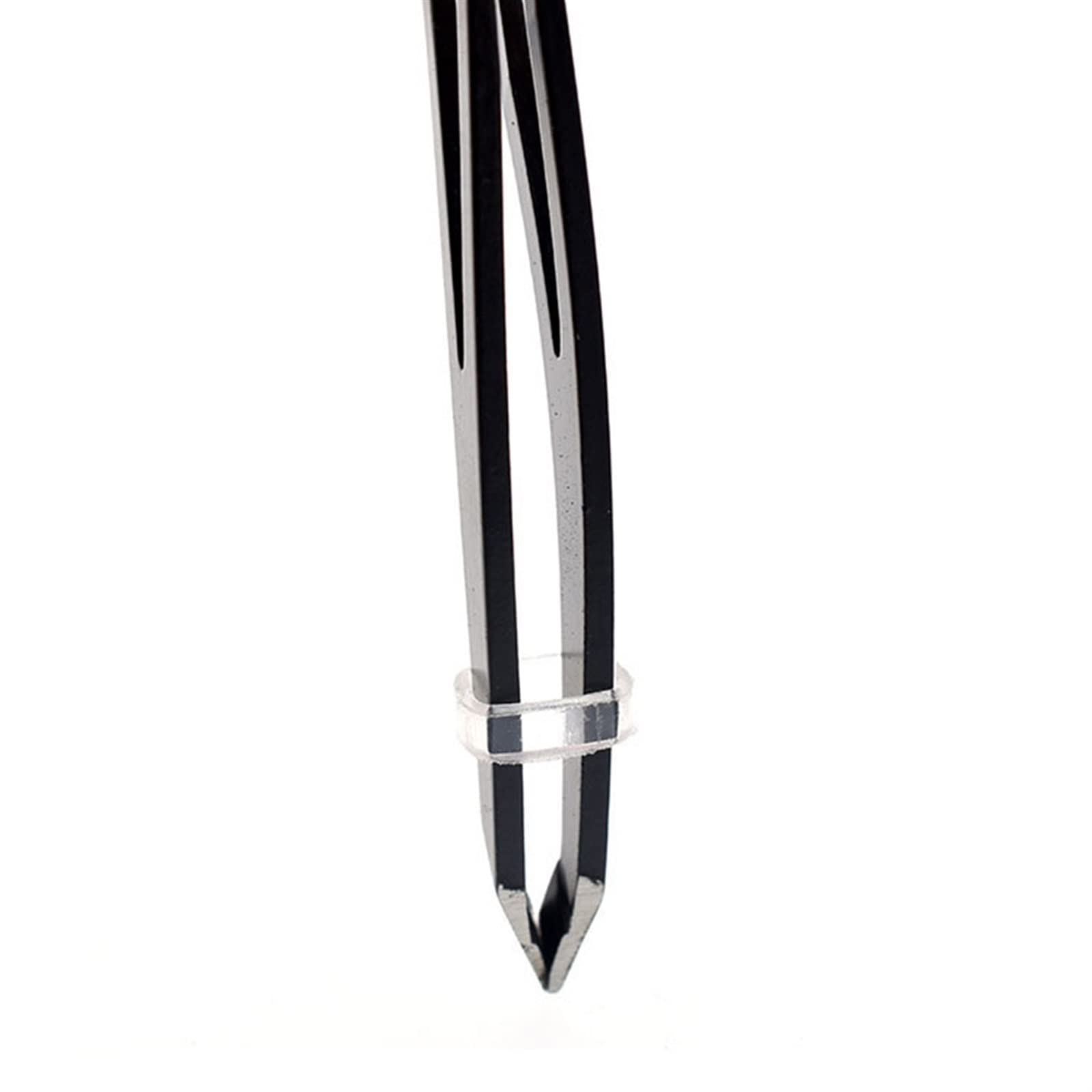 Professional Stainless Steel Slanted Eyebrow Tweezers - Banana Shape Hair Removal Tool for Precise Plucking, Makeup & Grooming | Ideal for Eyebrow Shaping, Facial Hair Removal & Cosmetic Use
