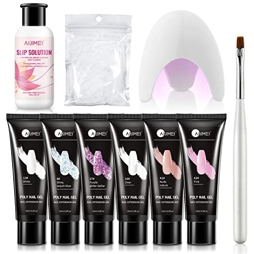 6 Colors Poly Nail Gel Kit
