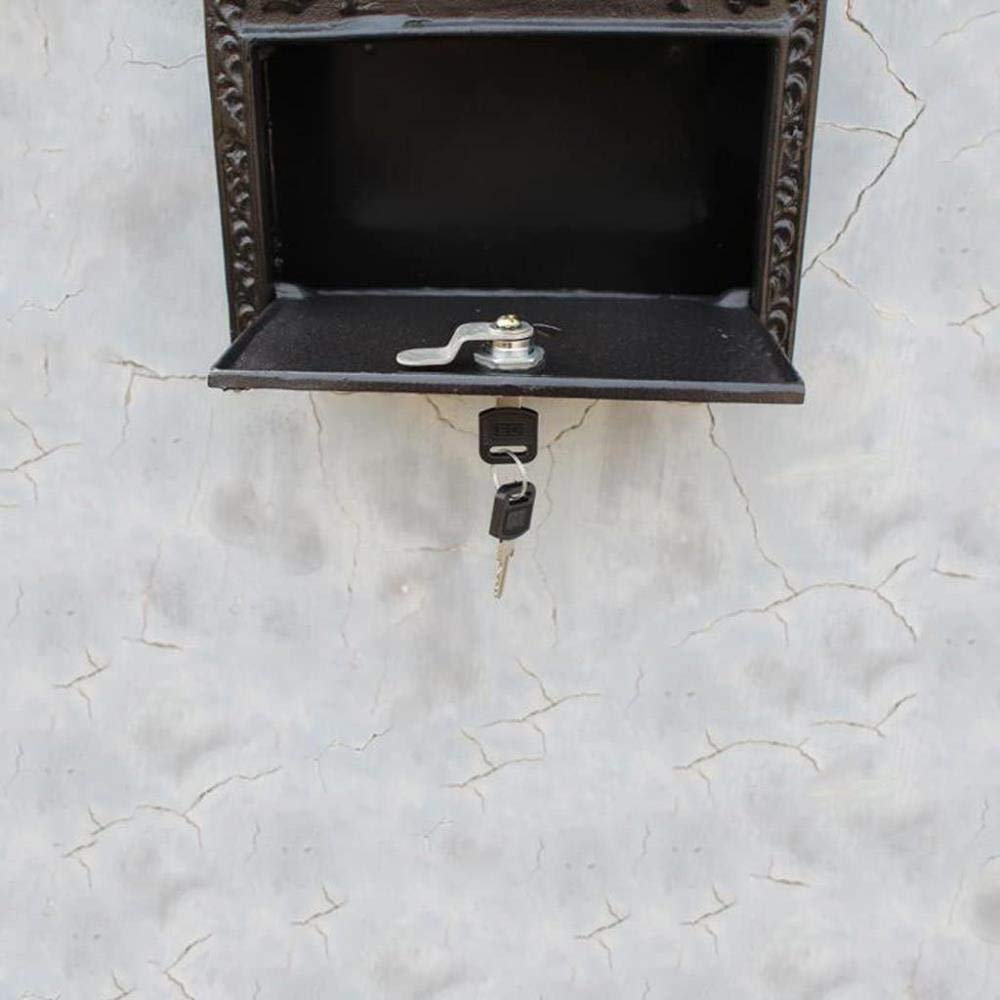 Wall Mounted Mailbox with Newspaper Holder - Outdoor Rustproof Metal Mailbox for Home, Garden, and Yard - Perfect for Newspapers, Letters, and Small Packages
