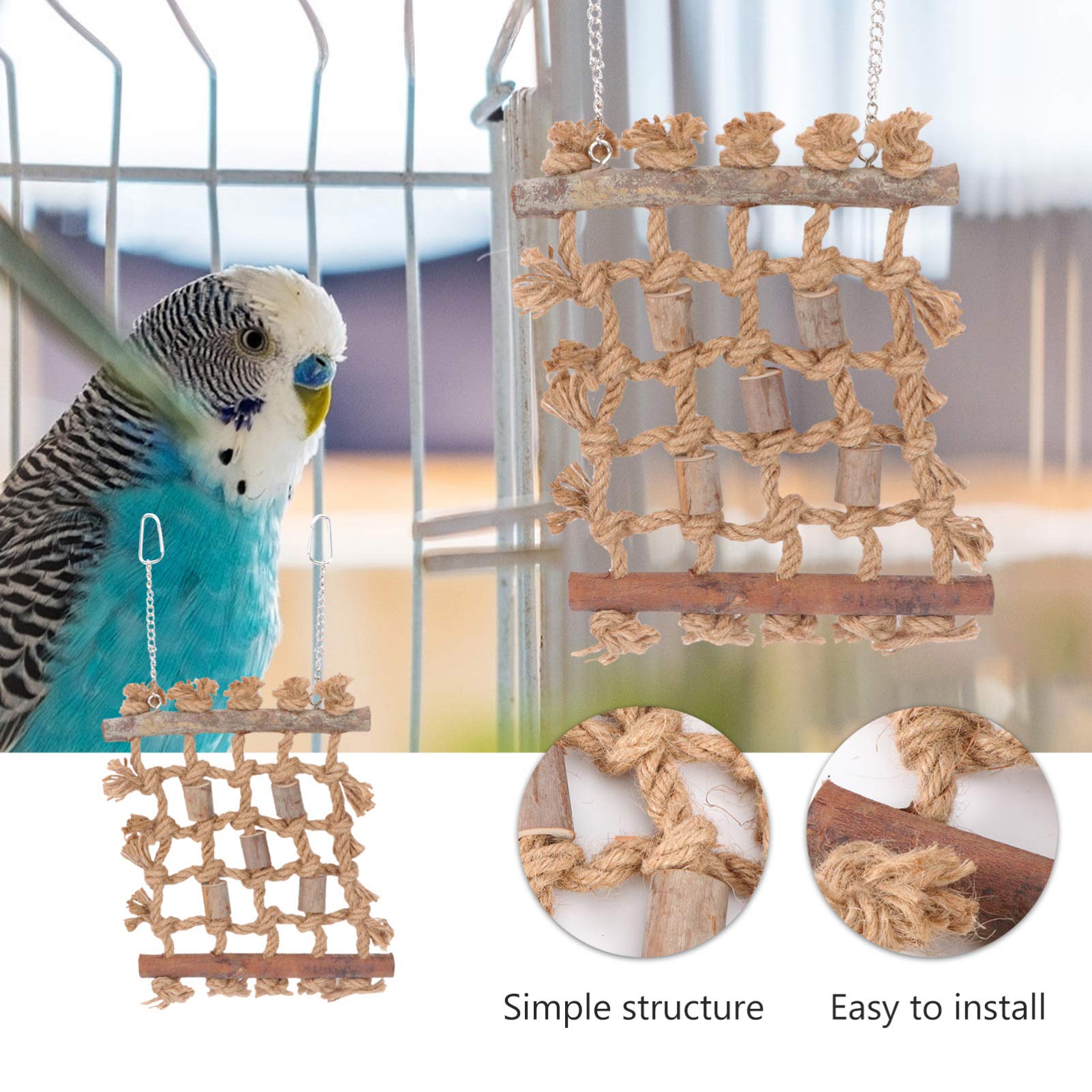 Balacoo 1pc Parrot Climbing & Chewing Toy - Durable Bite-Resistant Plaything for Pet Birds - Interactive Play & Exercise Toy for Parakeets, Cockatiels, Conures - Perfect for Cage Enrichment & Mental Stimulation