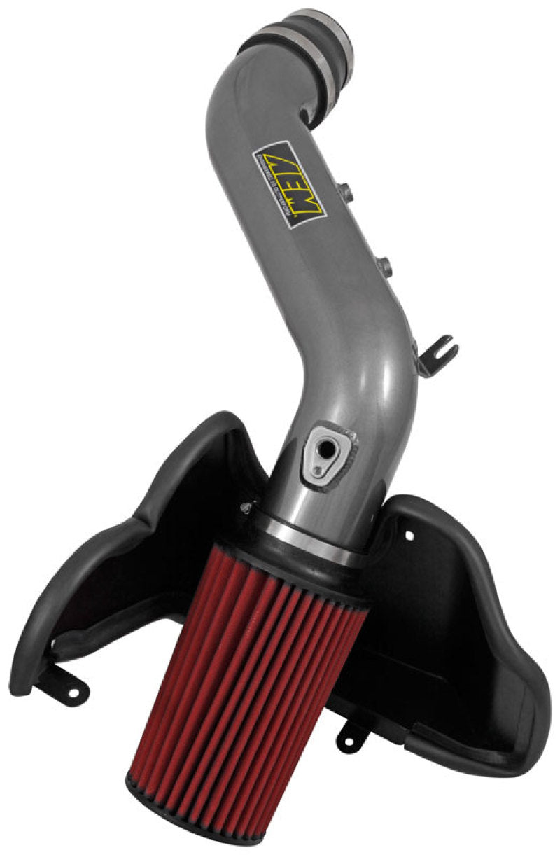 AEM 2015 Hyundai Genesis 3.8L V6 Fuel Injection Silver Cold Air Intake System - High Performance Air Filter Upgrade for Better Acceleration & Engine Efficiency