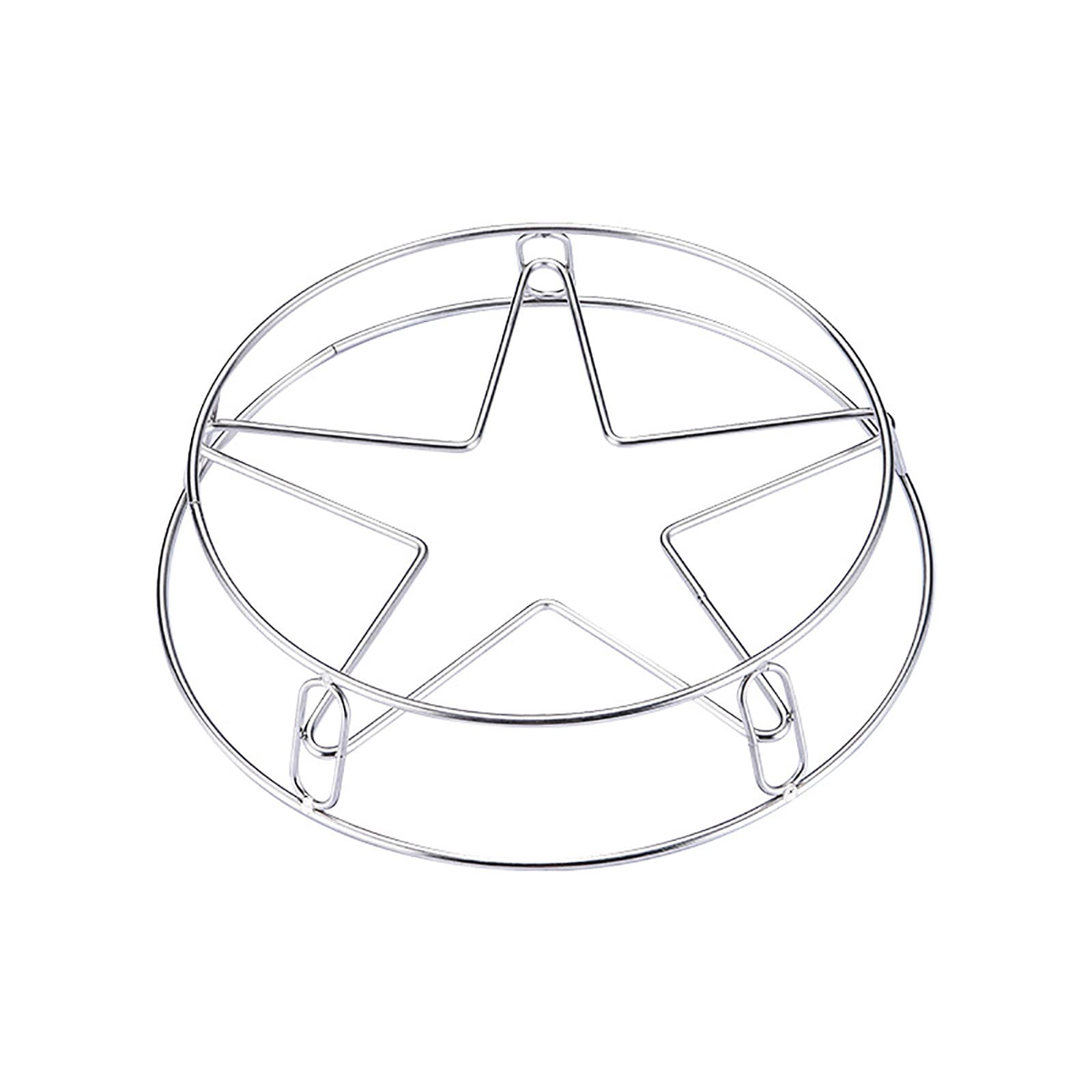 Multi-Purpose Stainless Steel Steamer & Cooling Rack - 10 Inch Round Pot Trivet, Wire Steamer Basket for Cooking, Baking, BBQ - Fits Most Pots, Pressure Cookers & Pans (Silver) | Perfect for Steaming Veggies, Cooling Cookies & Grilling Meats