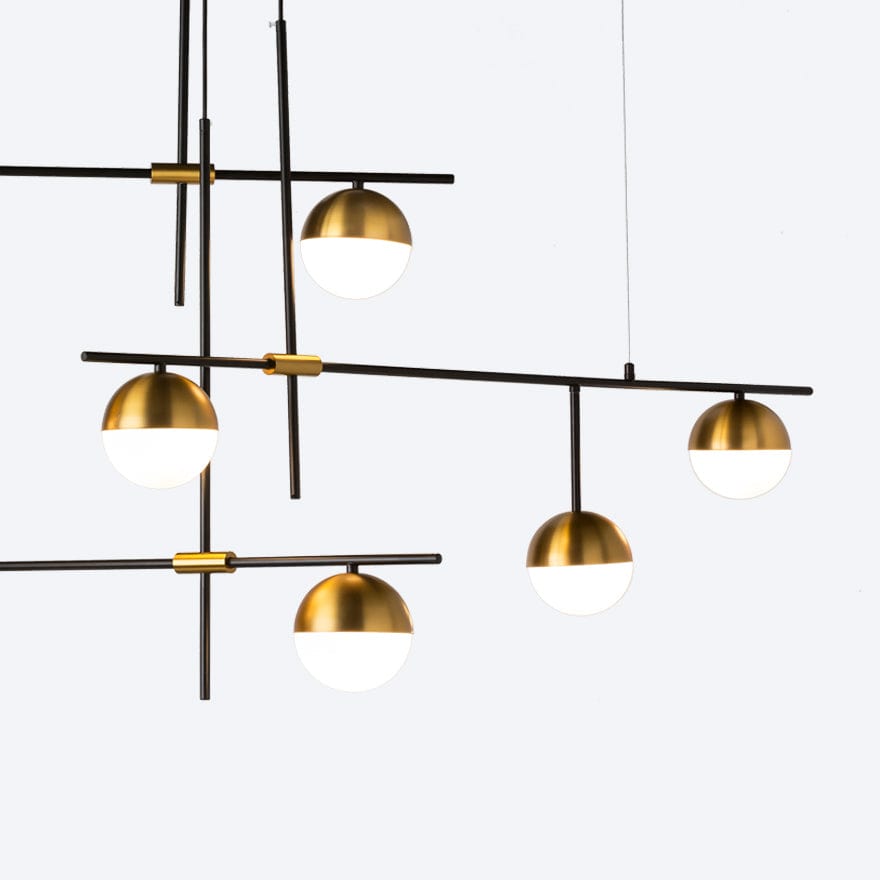 GORGON 200 Modern Pendant Light - Industrial Style Hanging Fixture for Kitchen Island, Dining Room, and Living Room Decor