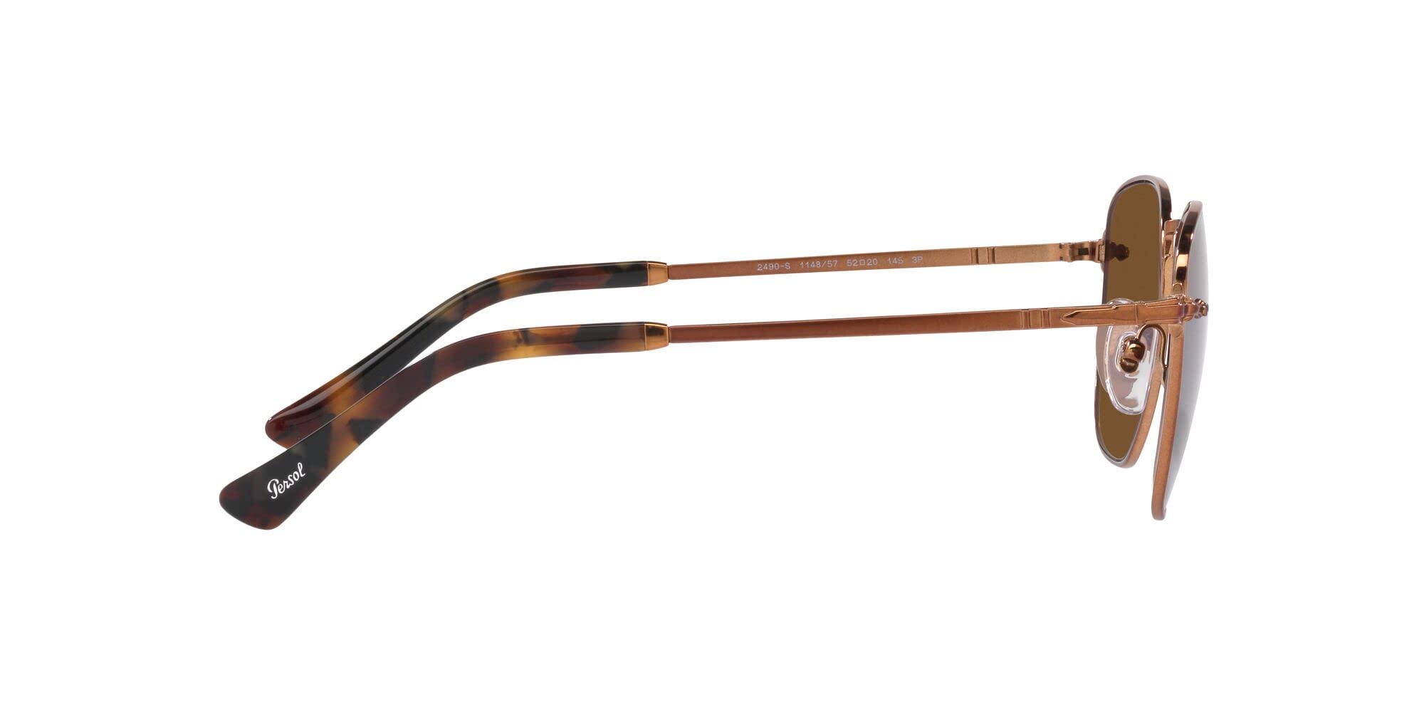 Persol PO2490S Square Sunglasses for Men & Women - Classic UV Protection Polarized Lenses - Perfect for Driving, Travel & Outdoor Activities