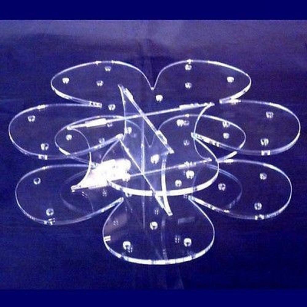 Super Cool Creation Daisy Cake Pop Stand - Elegant Mirrored Display for Birthday Parties, Baby Showers & Wedding Desserts