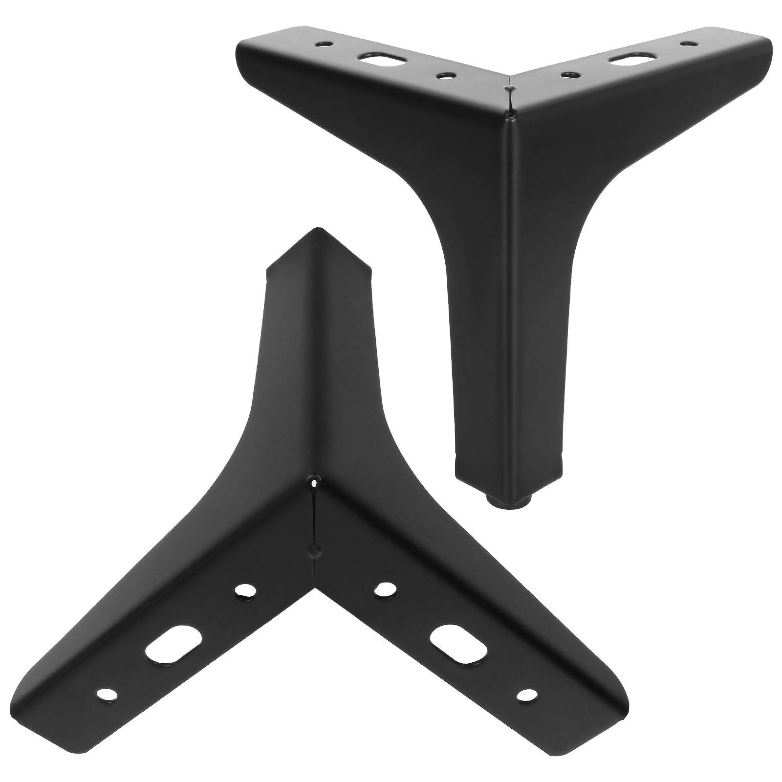 5 Inch Modern Metal Furniture Legs - 12 Pack Replacement Couch Feet for Sofa, TV Stand, Cabinet & Chair - Heavy Duty Adjustable Furniture Supports for Living Room, Bedroom & Office Decor