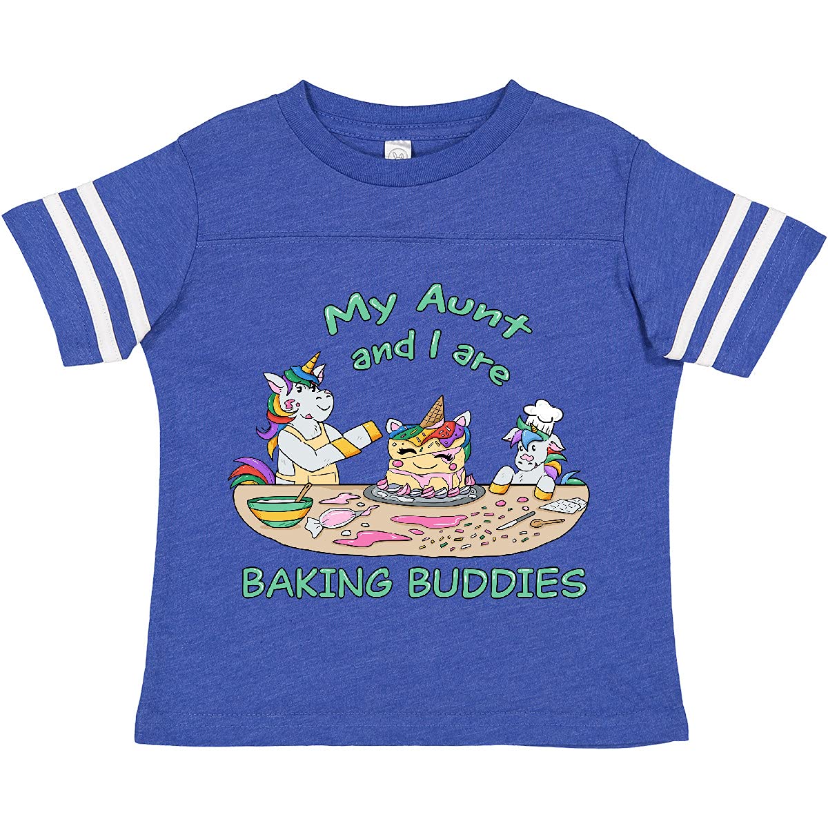 Inktastic My Aunt and I are Baking Buddies Toddler T-Shirt | Cute Baking-Themed Kids Shirt for Baking Activities & Family Bonding