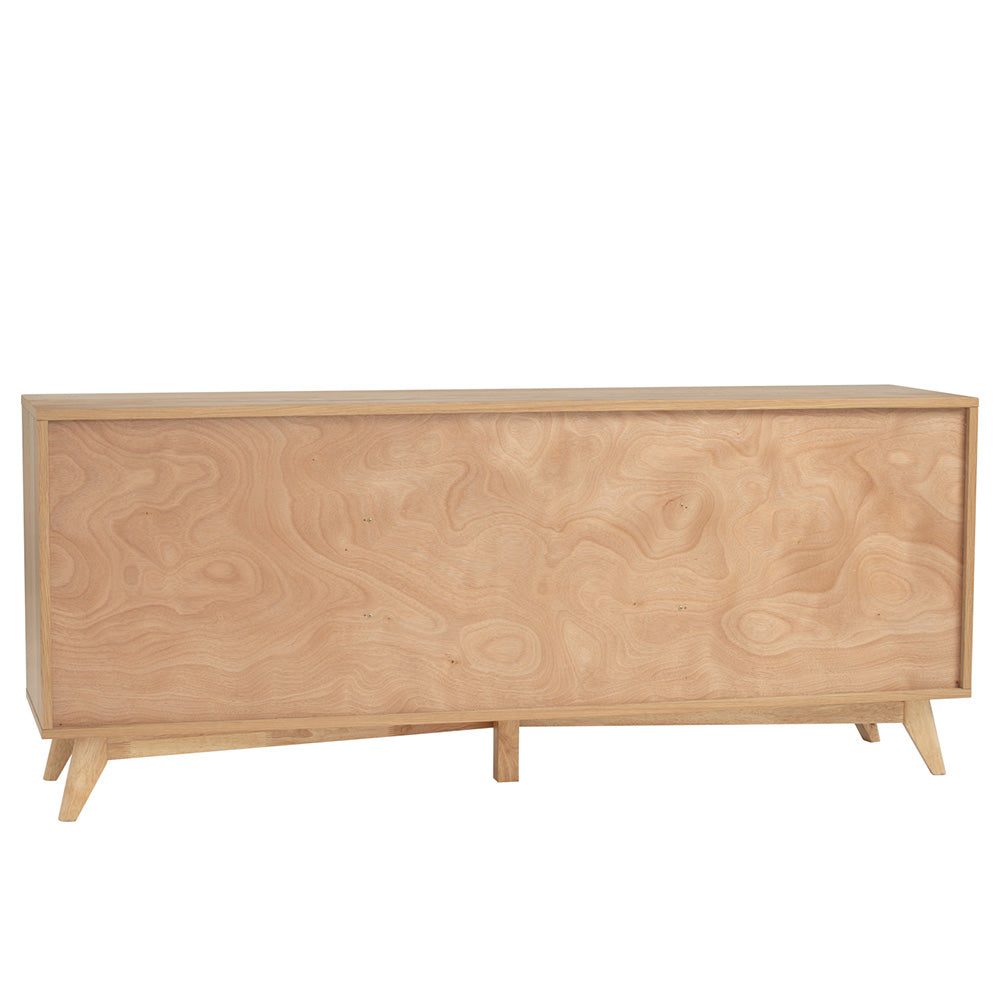 180cm Oak LOFTUS Sideboard Buffet Cabinet - Modern Dining Room Storage for Dishes, Linens & Entertaining Essentials