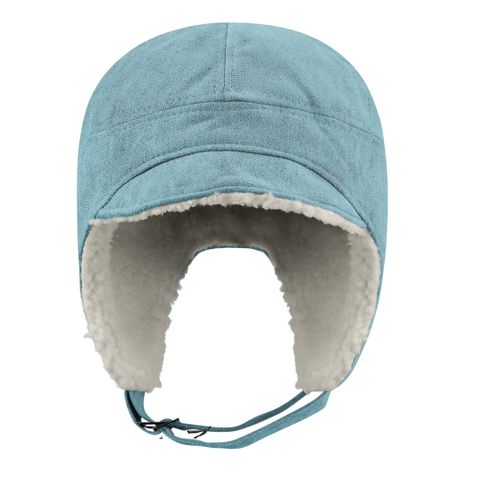Croogo Unisex Fleece Winter Trapper Hat - Warm Ski Trooper Hat with Ear Flaps & Visor - Russian Ushanka Style for Men & Women - Perfect for Skiing, Snowboarding & Cold Weather Outdoor Activities