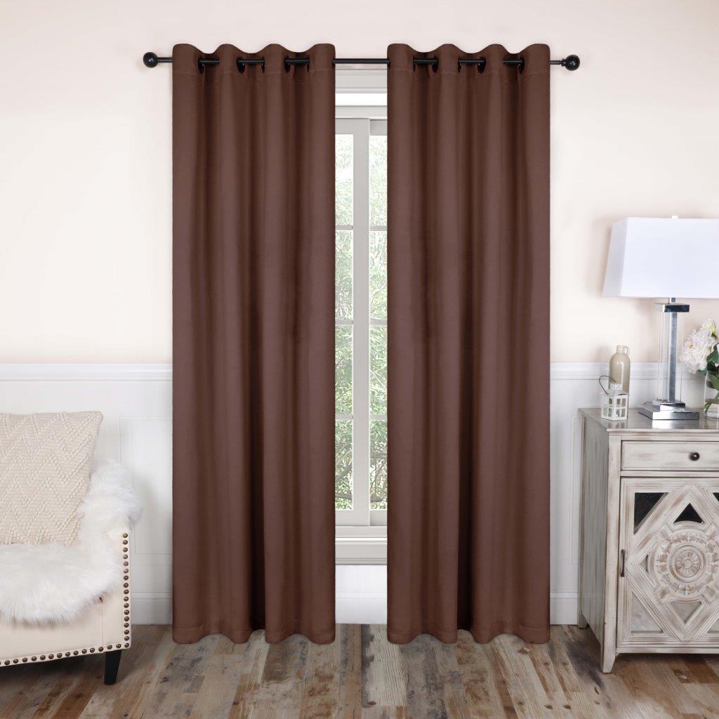 Blackout Curtains with Grommet Top - Solid Classic Modern Window Treatment for Bedroom & Living Room - Noise Reducing & Energy Saving