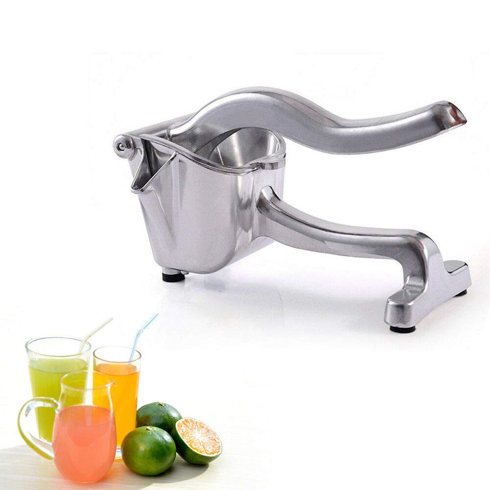 Premium Heavy Duty Lemon Squeezer - Stainless Steel & Aluminum Manual Citrus Juicer for Limes, Oranges & Fruits - Perfect for Home Bars, Restaurants & Healthy Juicing