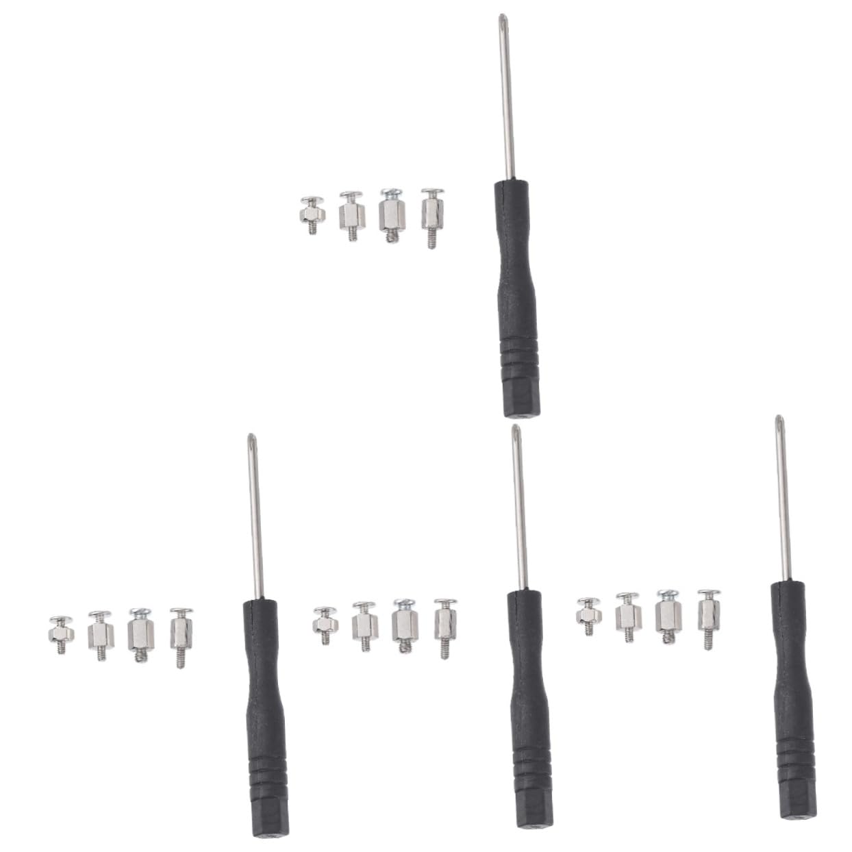 ABOOFAN 4 Sets Computer Screw Kit - 2 SSD Mounting Screws, 2 Notebook Holder Screws, 2 Stainless Steel Motherboard Rivet Nuts - Perfect for PC Building, Laptop Repair & SSD Installation