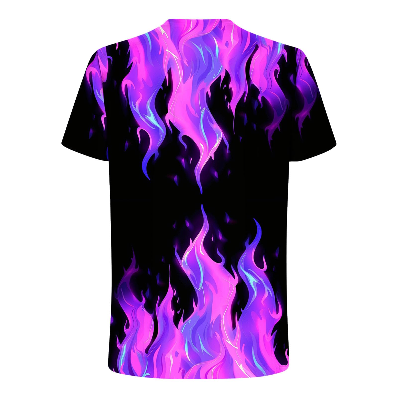 3D Flame Printed Men's Graphic T-Shirt - Cool Summer Short Sleeve Tee for Casual Wear | Trendy Streetwear & Everyday Outfits