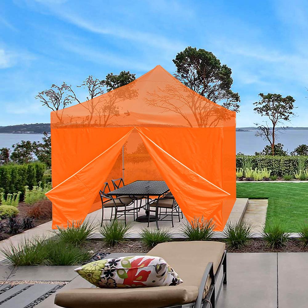 TheLAShop 10x7ft Canopy Sidewall Tent with Zipper - CPAI 84 Certified Waterproof & UV Resistant - Perfect for Outdoor Events, Camping, and Market Stalls