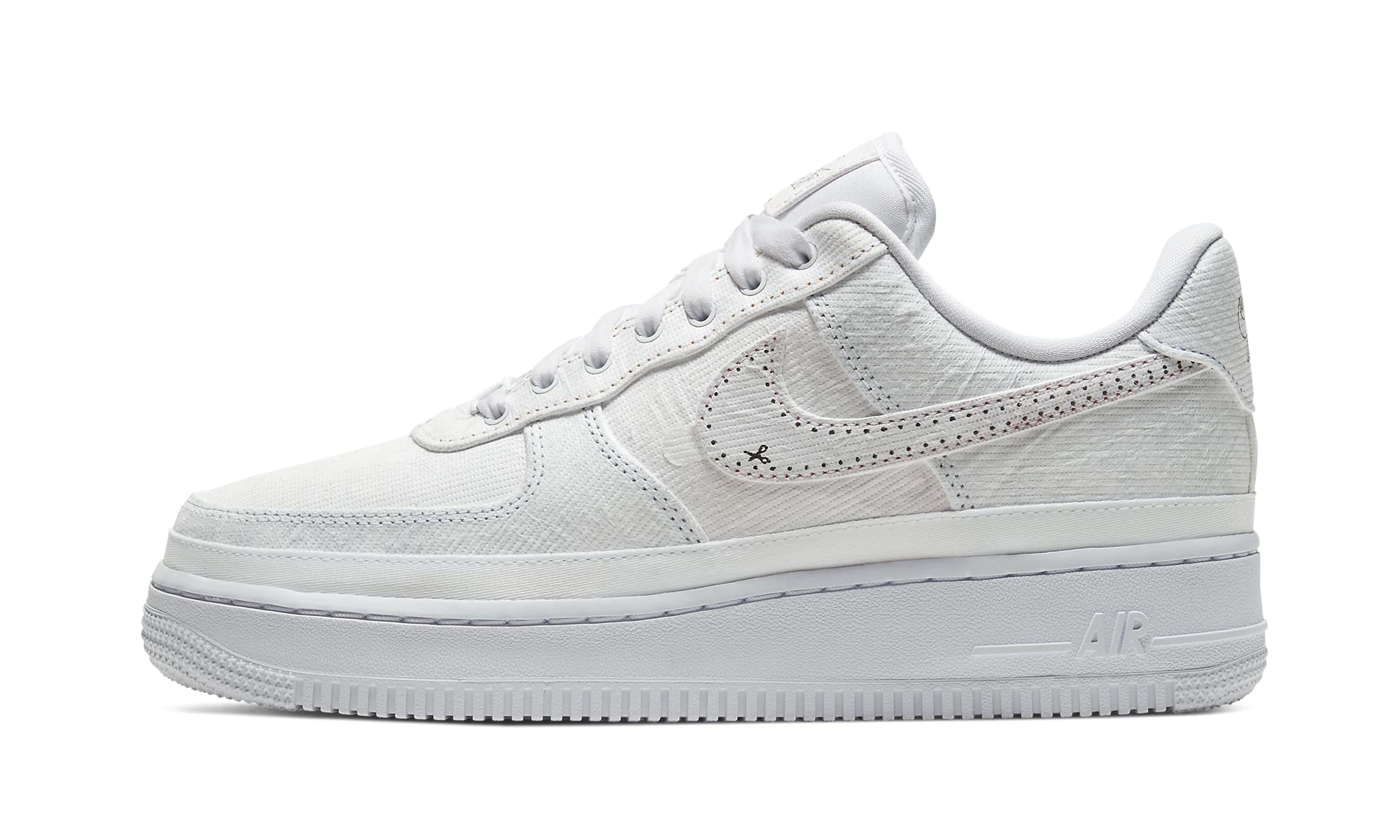 Nike Air Force 1 Low LX Women's Sneakers - White (CJ1650-100) Size 9W - Comfortable Casual Shoes for Everyday Wear, Gym & Street Style