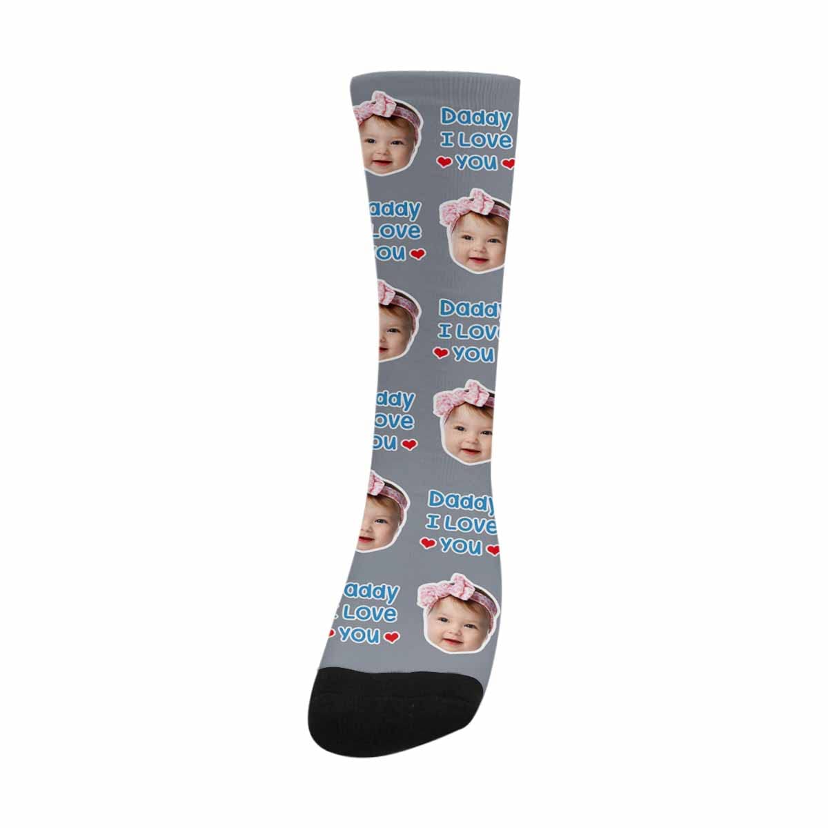 Custom Photo Printed Socks - Personalized Funny Novelty Socks for Men & Women - Great Gift for Dad, Husband, Wife - Perfect for Birthdays, Christmas & Father's Day