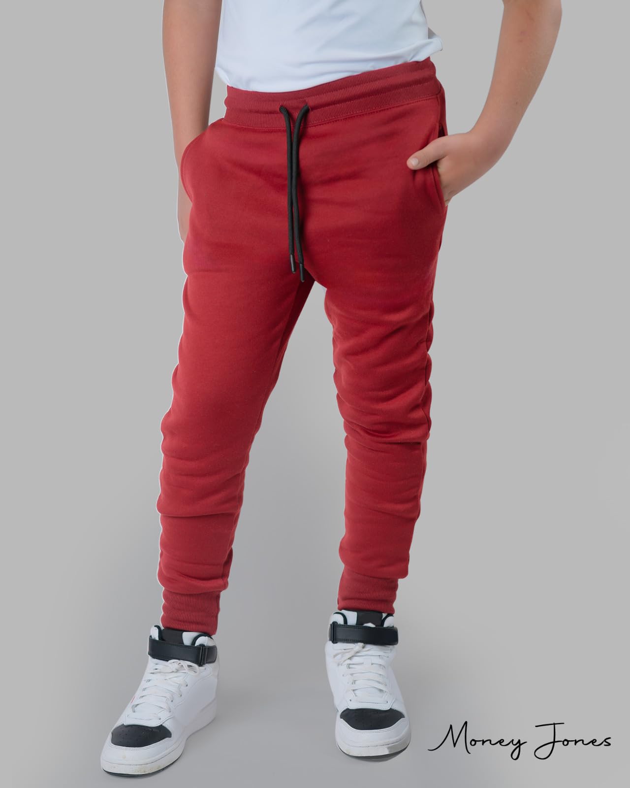 3 Pack Boys Fleece Joggers - Elastic Waist & Pockets for Play & School