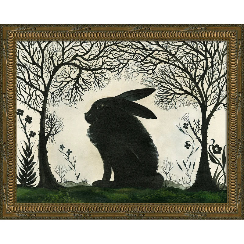 Animal Silhouette Wall Art - Modern Framed Animal Decor for Living Room, Bedroom & Nursery - Unique Home Decor Gift Idea