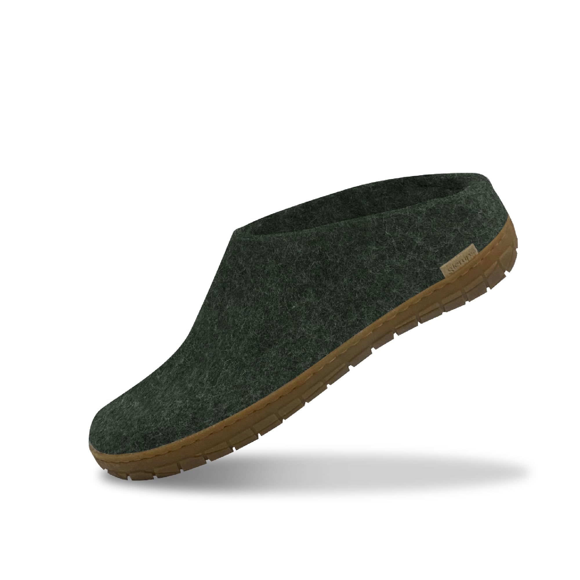 GLERUPS Unisex Wool Slippers with Rubber Sole - Comfortable Slip-On Indoor/Outdoor House Shoes for Women & Men - Perfect for Home, Office, and Casual Wear