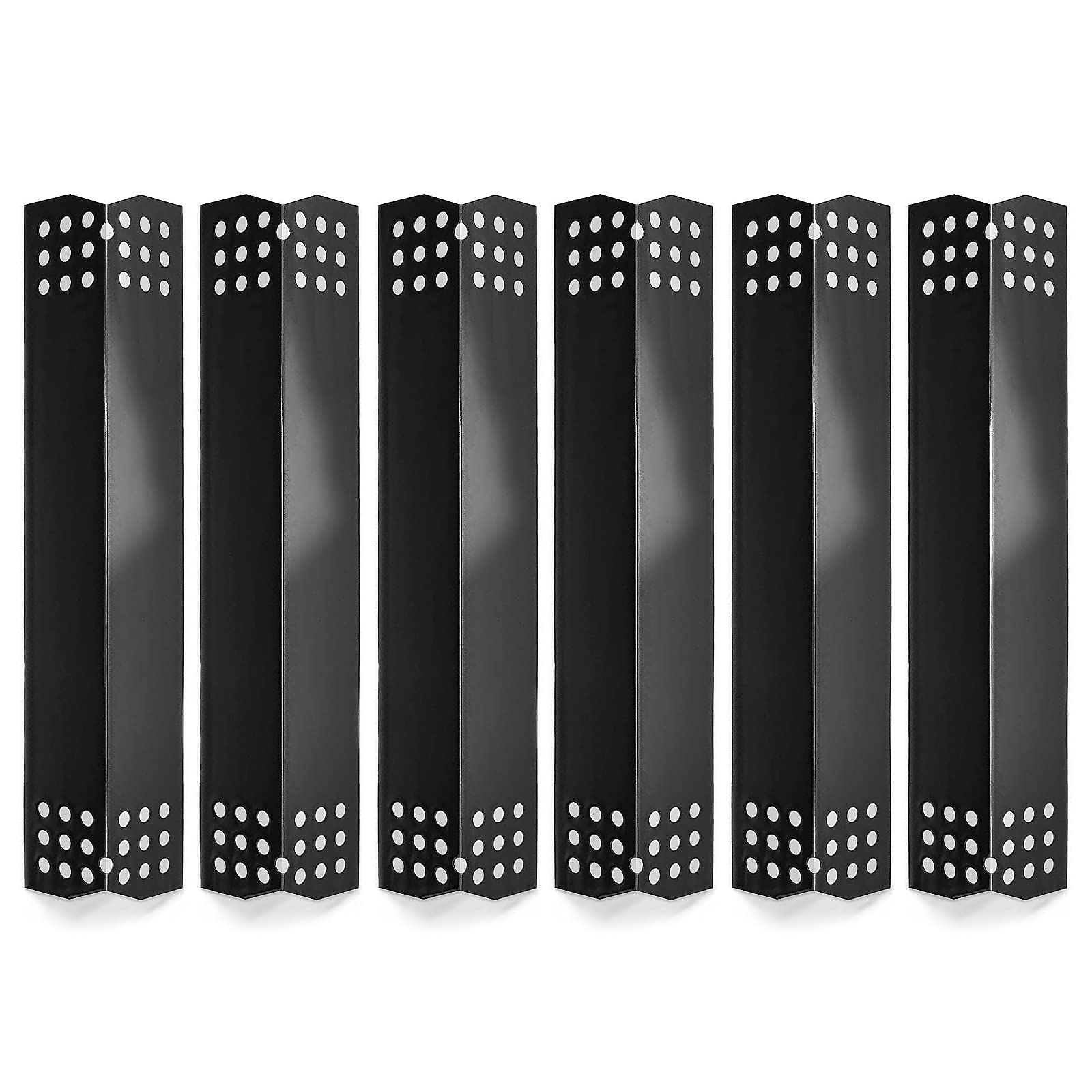 Nexgrill 720-0896B 720-0896C 720-0882A 720-0896 720-0925 Replacement Heat Plates - 6 Pack Flame Tamers for Deluxe 6 Burner Grills - Compatible with Grill Master 720-0697 - Perfect for Outdoor BBQ, Backyard Cooking & Grilling Parties