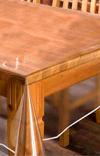 Durable Clear Plastic Tablecloth Protector 70x144