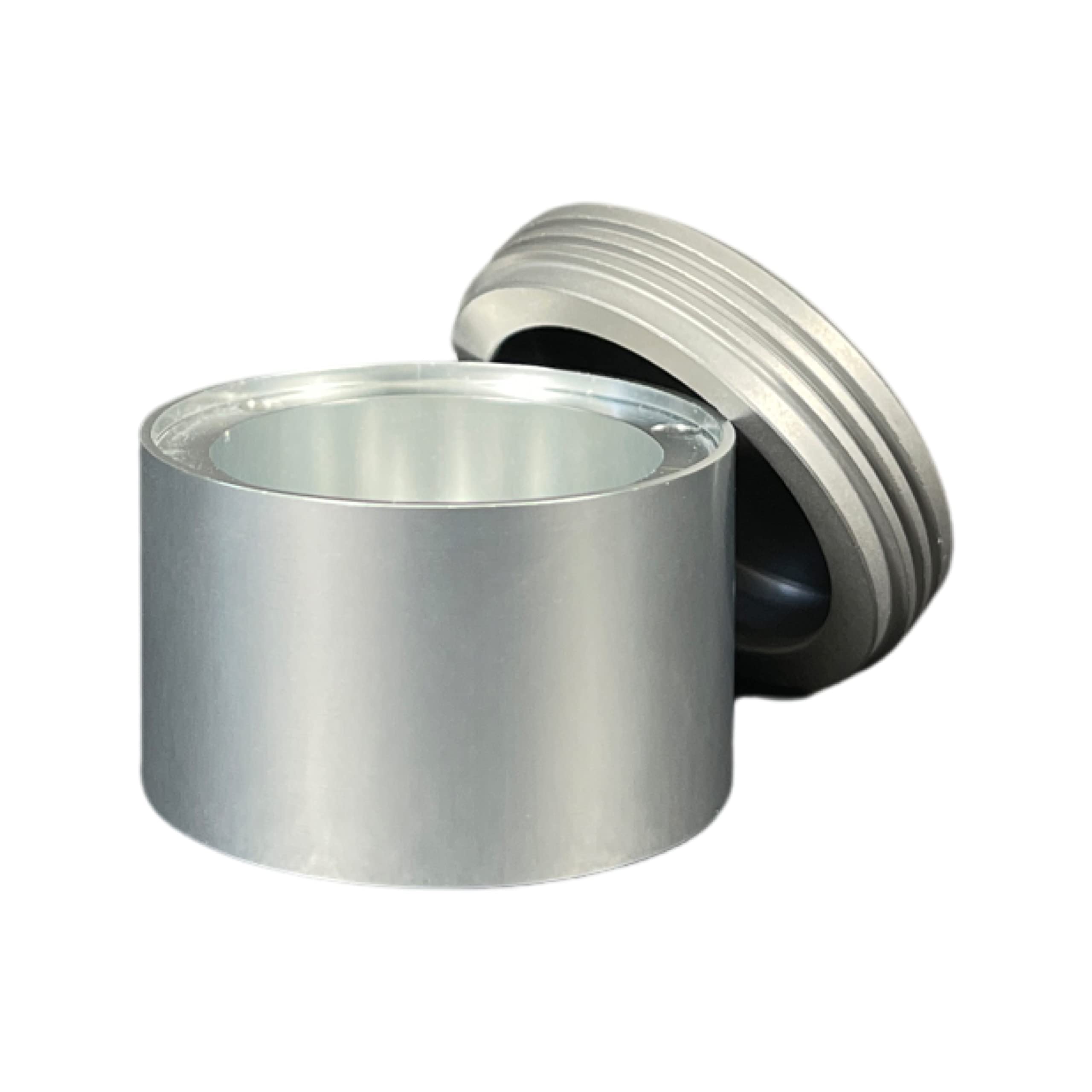 TEC Min-E-Vault EDC Storage Container - Silver for Outdoor & Survival Gear