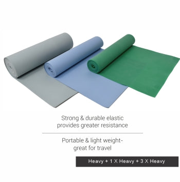 Premium Dyna Physical Resistance Bands Set - Heavy Duty Exercise Bands for Strength Training, Physical Therapy, Yoga & Home Workouts - Perfect for Gym, Fitness & Rehabilitation