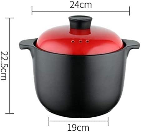 Premium Ceramic Casserole Pot - Korean Stone Pot for Stews, Soups & Bibimbap | Heat-Resistant, Oven & Stovetop Safe | Perfect for Korean Hot Pot, Army Stew & Home Cooking