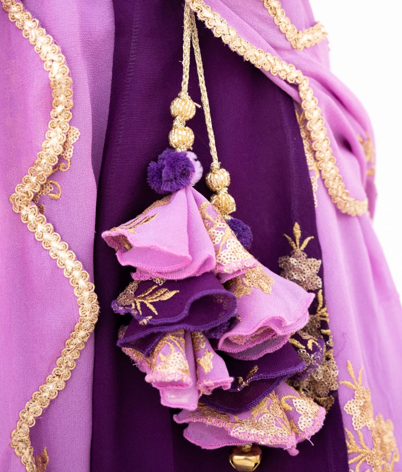 Pre Order: Lilac & Purple Embroidered Lehenga Set for Women - Indian Bridal Wear, Wedding Guest Outfit, Festive Party Dress, Diwali & Holi Celebration Costume