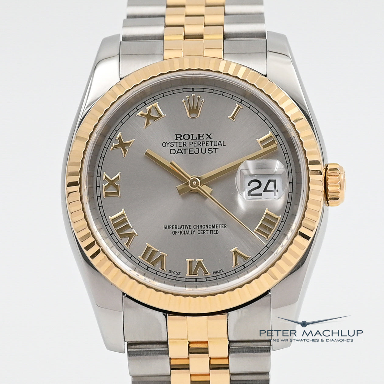 Authentic Rolex Datejust 36 Men's Watch - 2005 Model | Luxury Stainless Steel & Gold | Perfect for Business, Gifts & Special Occasions