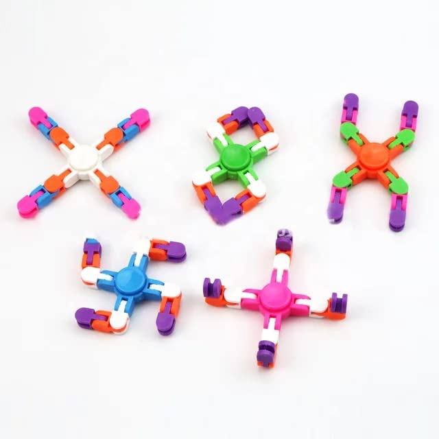 2-Pack 3D Magic Snake Ruler Puzzle Cube - Folding Educational Stress Relief Toy for Kids & Adults - Autism Sensory Toy for Anxiety Relief - Random Color Selection - Perfect for Office, Classroom & Home Play